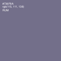 #736F8A - Rum Color Image