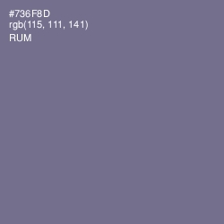 #736F8D - Rum Color Image