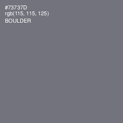 #73737D - Boulder Color Image