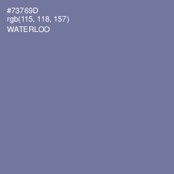 #73769D - Waterloo  Color Image