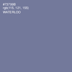 #73799B - Waterloo  Color Image