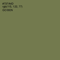 #737A4D - Go Ben Color Image