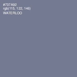 #737A92 - Waterloo  Color Image