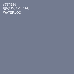 #737B90 - Waterloo  Color Image