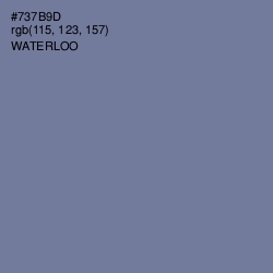 #737B9D - Waterloo  Color Image