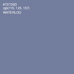 #737D9D - Waterloo  Color Image