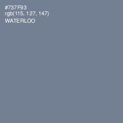 #737F93 - Waterloo  Color Image
