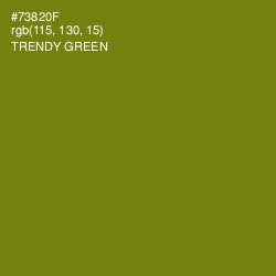 #73820F - Trendy Green Color Image