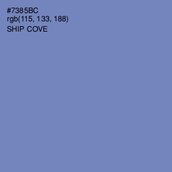 #7385BC - Ship Cove Color Image