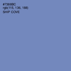 #7388BC - Ship Cove Color Image