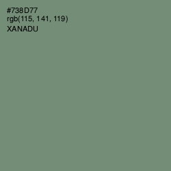 #738D77 - Xanadu Color Image