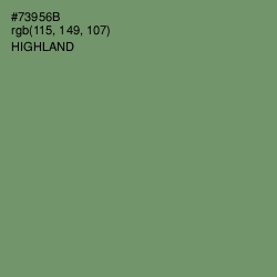 #73956B - Highland Color Image