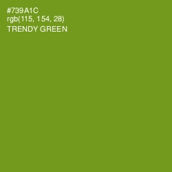 #739A1C - Trendy Green Color Image