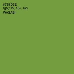 #739D3E - Wasabi Color Image