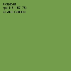 #739D4B - Glade Green Color Image