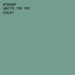 #739E8F - Oxley Color Image