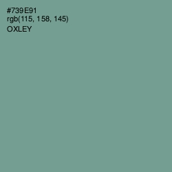 #739E91 - Oxley Color Image