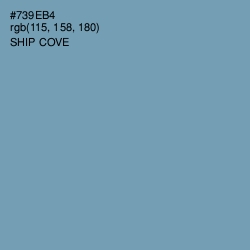 #739EB4 - Ship Cove Color Image