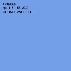 #739EE8 - Cornflower Blue Color Image