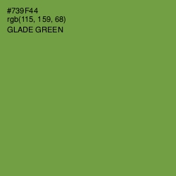 #739F44 - Glade Green Color Image