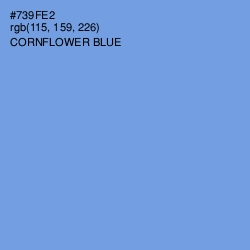 #739FE2 - Cornflower Blue Color Image