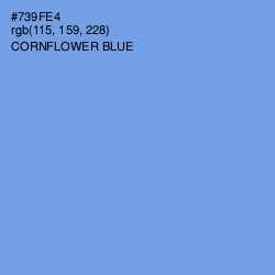 #739FE4 - Cornflower Blue Color Image