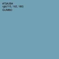 #73A2B4 - Gumbo Color Image