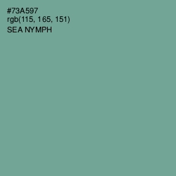 #73A597 - Sea Nymph Color Image