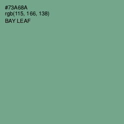 #73A68A - Bay Leaf Color Image