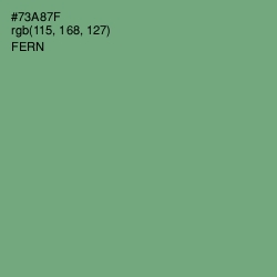 #73A87F - Fern Color Image