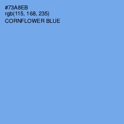 #73A8EB - Cornflower Blue Color Image