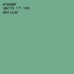 #73AB8F - Bay Leaf Color Image