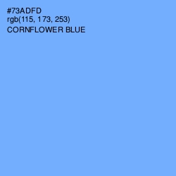 #73ADFD - Cornflower Blue Color Image