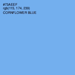 #73AEEF - Cornflower Blue Color Image