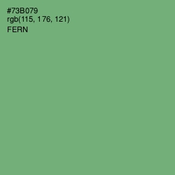 #73B079 - Fern Color Image