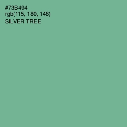 #73B494 - Silver Tree Color Image