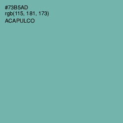 #73B5AD - Acapulco Color Image