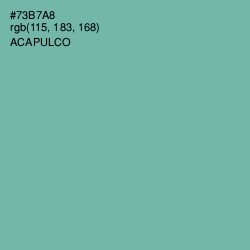 #73B7A8 - Acapulco Color Image