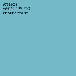 #73B9C8 - Shakespeare Color Image