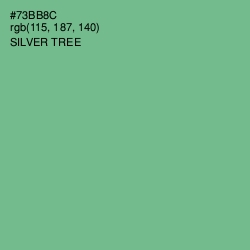#73BB8C - Silver Tree Color Image