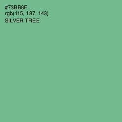 #73BB8F - Silver Tree Color Image