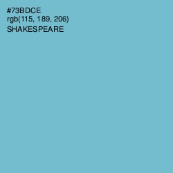 #73BDCE - Shakespeare Color Image