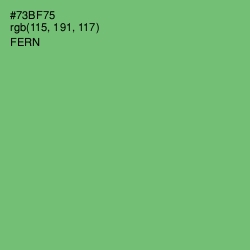 #73BF75 - Fern Color Image