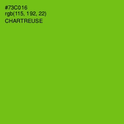 #73C016 - Chartreuse Color Image