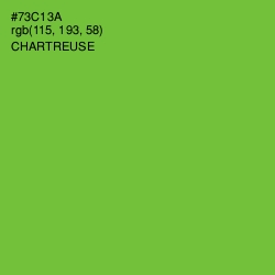 #73C13A - Chartreuse Color Image