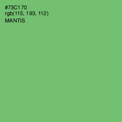 #73C170 - Mantis Color Image