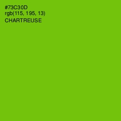 #73C30D - Chartreuse Color Image