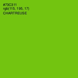 #73C311 - Chartreuse Color Image
