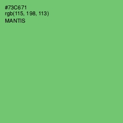#73C671 - Mantis Color Image