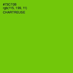 #73C70B - Chartreuse Color Image